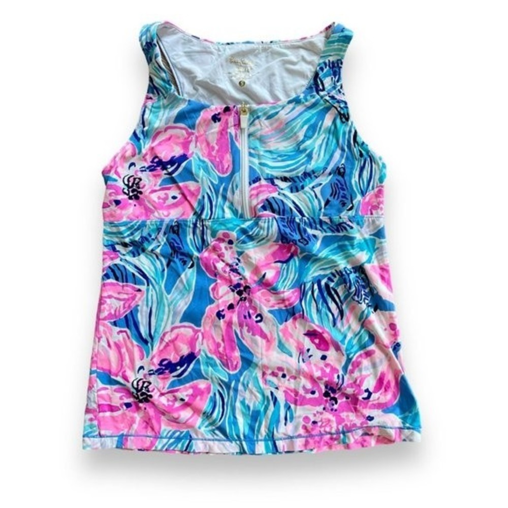 Lilly Pulitzer Tank Top Workout Floral Luxletic Tank S